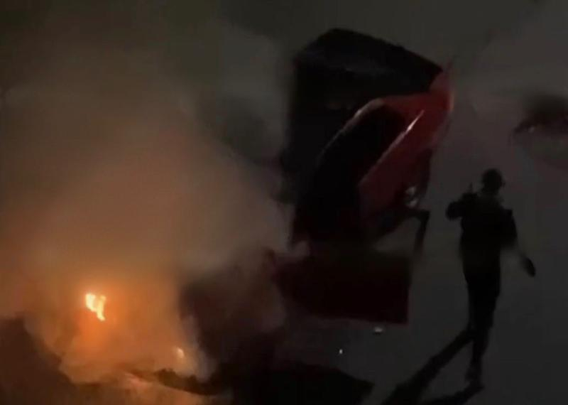На улице Сочи сгорел автомобиль