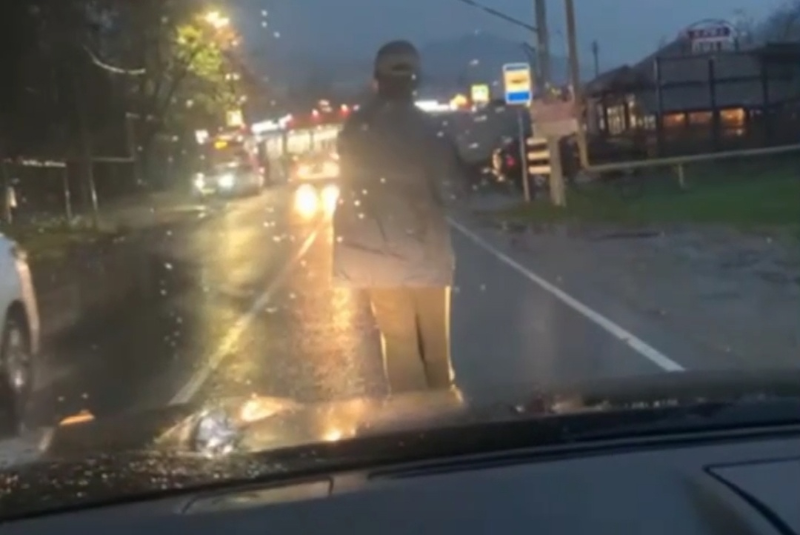 Мужчина с рулём в руках: на дороге в Сочи заметили необычного автомобилиста